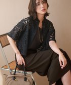 【23区/NIJYUSANKU】の【SLOW/一部店舗限定】好評につき追加生産!モチーフレース シャツ ブラック系|ID:prp329100004552085