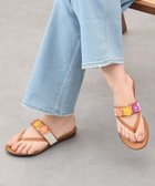 【インター ショシュール/INTER-CHAUSSURES】の【ITALIAN SHOEMAKERS】ビジューベルトフラワートングサンダル ブラウン|ID: prp329100004552094 ipo3291000000032583157