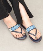 【インター ショシュール/INTER-CHAUSSURES】の【ITALIAN SHOEMAKERS】ビジューベルトフラワートングサンダル ネイビー|ID: prp329100004552094 ipo3291000000032583158