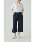 【サキュウ/caqu】の【洗える/リネン混/涼しい】FS linen cropped wide pants クロップド丈ワイドイージーパンツ rinse|ID: prp329100004552109 ipo3291000000032583198