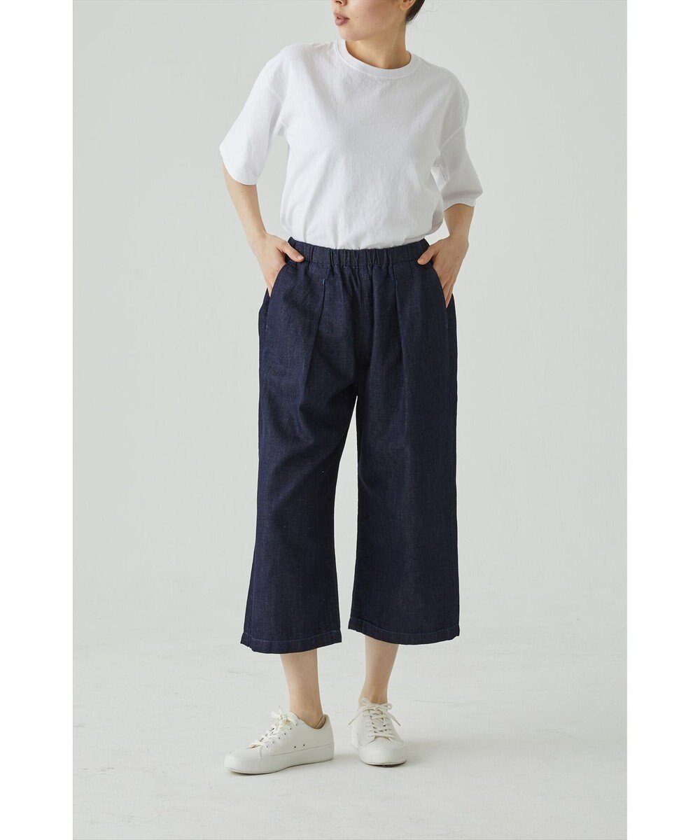 【サキュウ/caqu】の【洗える/リネン混/涼しい】FS linen cropped wide pants クロップド丈ワイドイージーパンツ インテリア・キッズ・メンズ・レディースファッション・服の通販 founy(ファニー) 　ファッション　Fashion　レディースファッション　Ladies' Fashion Online　パンツ　Pants　デニムパンツ　Denim Pants　インディゴ　Indigo　春　Spring　洗える　Washable　クロップド　Cropped　軽量　Lightweight　ジーンズ　Jeans　センター　Center　デニム　Denim　ファブリック　Fabric　ユーズド　Used　リアル　Real　リネン　Linen　ワイド　Wide　A/W・秋冬　Aw・Autumn/Winter・Fw・Fall-Winter　S/S・春夏　Ss・Spring/Summer　夏　Summer　rinse|ID: prp329100004552109 ipo3291000000032583198