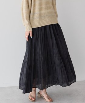 【アメリカンホリック/AMERICAN HOLIC】のボイルクリンクルティアードスカート 人気、トレンドファッション・服の通販 founy(ファニー) ファッション Fashion レディースファッション Fashion for Women スカート Skirts ティアードスカート Tiered Skirts ギャザー Gathered, Ruffled シンプル Simple, Minimal ポケット Pocket, Pocket Detail 再入荷 Restock / Back in Stock 夏 Summer 春 Spring S/S・春夏 SS, Spring/Summer, Warm Season |ID:prp329100004552123