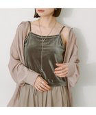 【アメリカンホリック/AMERICAN HOLIC】のカップ付き ベロアショートキャミソール Charcoal Gray|ID: prp329100004552131 ipo3291000000032978717