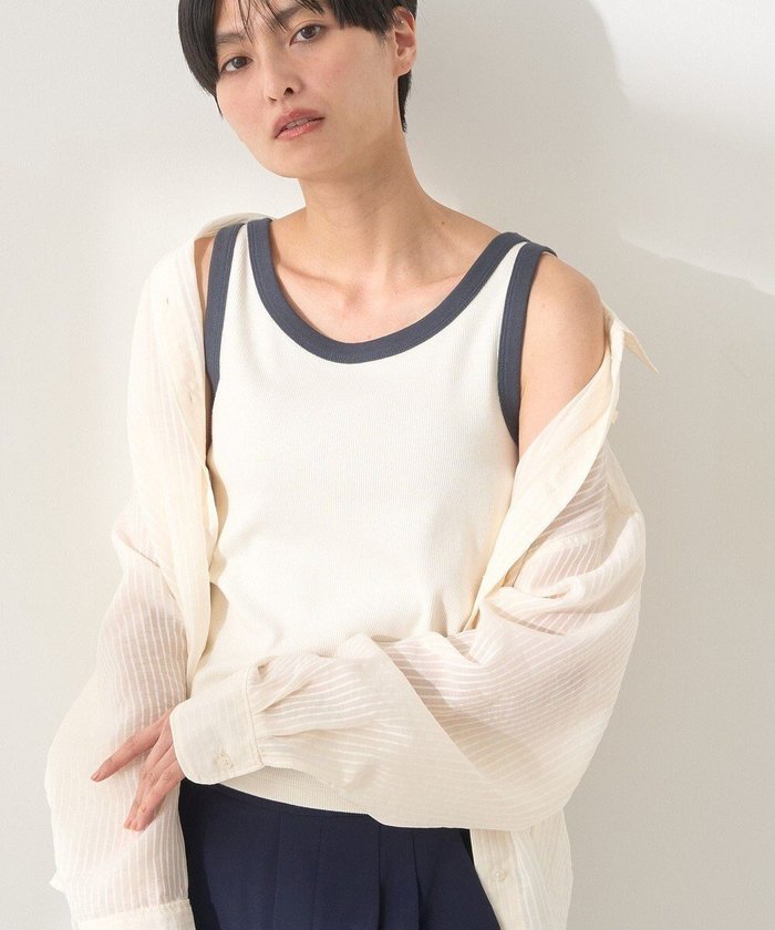 【アメリカンホリック/AMERICAN HOLIC】のバイカラーテレコタンクトップ インテリア・キッズ・メンズ・レディースファッション・服の通販 founy(ファニー) https://founy.com/ ファッション Fashion レディースファッション Fashion for Women トップス・カットソー Cut & Sew Tops タンク Tank Top, Sleeveless Top テレコ Ribbed, Rib Stitch トレンド Trend, Trending Now ランダム Random, Irregular 夏 Summer 春 Spring S/S・春夏 SS, Spring/Summer, Warm Season |ID: prp329100004552136 ipo3291000000032538737