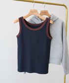 【アメリカンホリック/AMERICAN HOLIC】のバイカラーテレコタンクトップ Navy|ID: prp329100004552136 ipo3291000000032538744