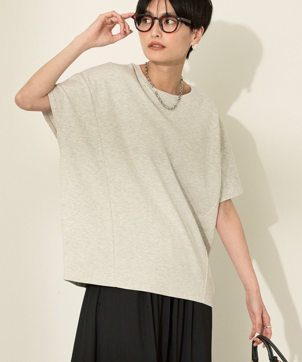 【アメリカンホリック/AMERICAN HOLIC】の【接触冷感】フレンチスリーブコクーンプルオーバー インテリア・キッズ・メンズ・レディースファッション・服の通販 founy(ファニー) ファッション Fashion レディースファッション Fashion for Women トップス・カットソー Cut & Sew Tops シャツ・ブラウス・オフィスカジュアル Elegant Blouses & Button-Ups ロングTシャツ・Tシャツ Longline T-Shirts & Tees カジュアルプルオーバー・ニットトップス Pullovers & Knit Tops / Casual Pullovers カットソー・ベーシックTシャツ Cut-and-Sewn Tops / Stretch Tees & Basics カットソー Cut and Sewn Top スリーブ Sleeve, Long Sleeve / Short Sleeve フレンチ French, French Style ポケット Pocket, Pocket Detail 夏 Summer 春 Spring S/S・春夏 SS, Spring/Summer, Warm Season Oatmeal|ID: prp329100004552148 ipo3291000000033588474