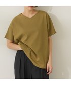 【アメリカンホリック/AMERICAN HOLIC】の【接触冷感】フレンチスリーブコクーンプルオーバー 人気、トレンドファッション・服の通販 founy(ファニー) ファッション Fashion レディースファッション Fashion for Women トップス・カットソー Cut & Sew Tops シャツ・ブラウス・オフィスカジュアル Elegant Blouses & Button-Ups ロングTシャツ・Tシャツ Longline T-Shirts & Tees カジュアルプルオーバー・ニットトップス Pullovers & Knit Tops / Casual Pullovers カットソー・ベーシックTシャツ Cut-and-Sewn Tops / Stretch Tees & Basics カットソー Cut and Sewn Top スリーブ Sleeve, Long Sleeve / Short Sleeve フレンチ French, French Style ポケット Pocket, Pocket Detail 夏 Summer 春 Spring S/S・春夏 SS, Spring/Summer, Warm Season thumbnail Olive|ID: prp329100004552148 ipo3291000000033588477