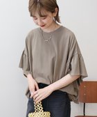 【アメリカンホリック/AMERICAN HOLIC】のバックフリル半袖プルオーバー Mocha|ID: prp329100004552155 ipo3291000000033570044