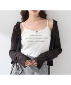 【アースミュージックアンドエコロジー/earth music&ecology】のメッセージプリントカップ付きキャミソール Off White|ID: prp329100004552171 ipo3291000000032727772