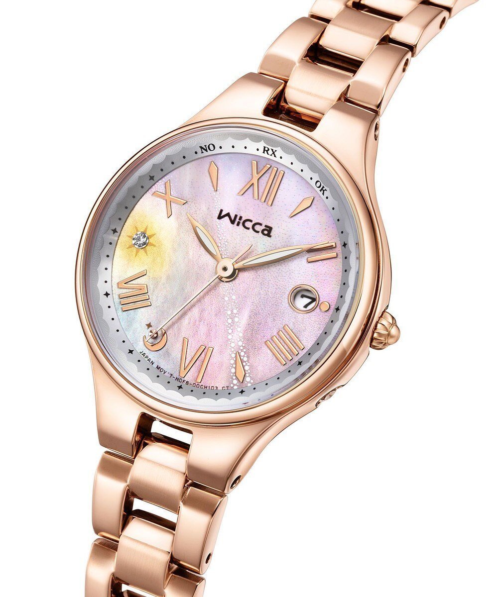 【シチズン/CITIZEN】の【ソーラーテック電波時計】初夏の美しい夕空をイメージした限定モデル インテリア・キッズ・メンズ・レディースファッション・服の通販 founy(ファニー) 　ファッション　Fashion　レディースファッション　WOMEN　オレンジ　Orange　腕時計　Watch　ガラス　Glass　クリスタル　Crystal　グラデーション　Gradation　時計　Clock　パターン　Pattern　夏　Summer　ピンクゴールド|ID: prp329100004552208 ipo3291000000032172503