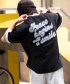 【ウィゴー/WEGO】の【ユニセックス着用ITEM/MLサイズ展開】アクセ付きリンガーグラフィックT(SS) ブラック|ID: prp329100004552297 ipo3291000000032261959