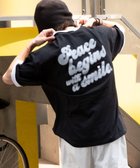 【ウィゴー/WEGO】の【ユニセックス着用ITEM/MLサイズ展開】アクセ付きリンガーグラフィックT(SS) ブラック|ID: prp329100004552297 ipo3291000000032744030