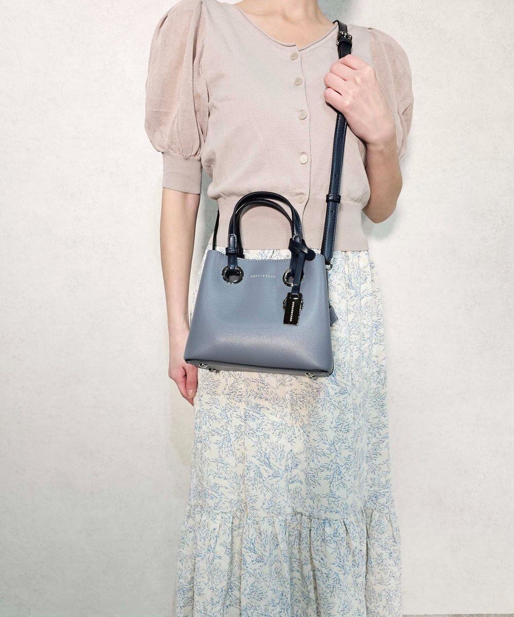 【スタイルコード/STYLE CODE】の【MERCURYDUO/マーキュリーデュオ】メタルアイレット ミニショルダーバッグ、ハンドバッグ インテリア・キッズ・メンズ・レディースファッション・服の通販 founy(ファニー) 　ファッション　Fashion　レディースファッション　Ladies' Fashion Online　バッグ　Bag　コンパクト　Compact　ショルダー　Shoulder　ハンドバッグ　Handbag　フェミニン　Feminine　ポケット　Pocket　再入荷　Restock/Back In Stock/Re Arrival　NEW・新作・新着・新入荷　New Arrivals　エレガント 上品　Elegant　ブルーグレー|ID: prp329100004553059 ipo3291000000032668646