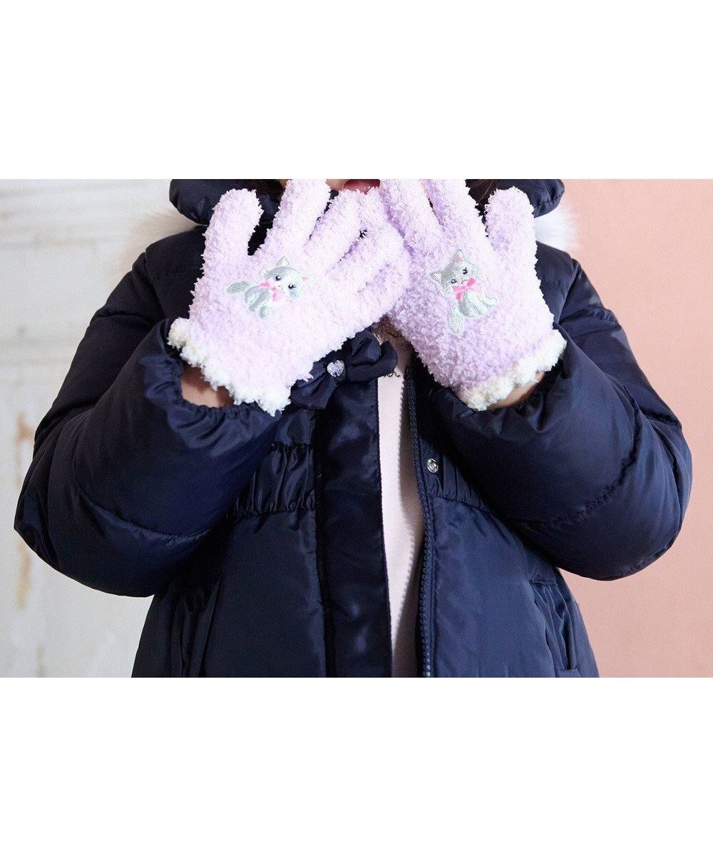 【エニィ/ANY / KIDS】のアニマル刺繍手袋 インテリア・キッズ・メンズ・レディースファッション・服の通販 founy(ファニー) ファッション Fashion キッズファッション Fashion for Kids おすすめ Recommended / Our Picks アニマル Animal Print スマホ Smartphone, Mobile Device 人気 Popular, Best Seller 再入荷 Restock / Back in Stock 冬 Winter / This Winter A/W・秋冬 Autumn/Winter ラベンダー(ネコ)|ID: prp329100004553665 ipo3291000000034628447