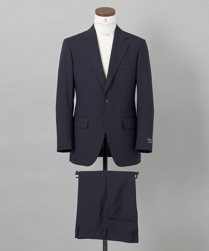 【五大陸/gotairiku / MEN】の【御幸毛織】 WOOL×SOLOTEX ストレッチスーツ(平織/ネイビー) インテリア・キッズ・メンズ・レディースファッション・服の通販 founy(ファニー) https://founy.com/ ファッション Fashion メンズファッション Fashion for Men セットアップ Matching Sets シェイプ Shape, Slim Fit ストレッチ Stretch, Stretchy Fabric スーツ Suit, Formalwear セットアップ Set-Up, Coordinated Outfit テーパード Tapered, Tapered Pants レギュラー Regular, Standard Fit 再入荷 Restock / Back in Stock 夏 Summer 春 Spring S/S・春夏 SS, Spring/Summer, Warm Season |ID: prp329100004553680 ipo3291000000032757487