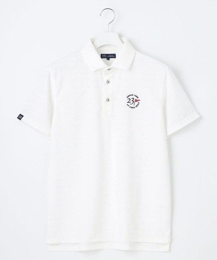 【23区 ゴルフ/23区GOLF / MEN】の【MEN】【吸水速乾・UVケア】ロゴジャガード 半袖ポロシャツ インテリア・キッズ・メンズ・レディースファッション・服の通販 founy(ファニー) https://founy.com/ ファッション Fashion メンズファッション Fashion for Men トップス・カットソー Cut & Sew Tops メンズシャツ Shirts ポロシャツ / きれいめカジュアルスタイル Polo Shirts ゴルフ Golf シンプル Simple, Minimal ベーシック Basic, Essential ポロシャツ Polo Shirt, Collared Tee ラグジュアリー Luxury, Elegant 半袖 Short Sleeve, Half Sleeve 吸水 Absorbent, Quick-Dry 夏 Summer 春 Spring S/S・春夏 SS, Spring/Summer, Warm Season 無地 Plain, Solid Color |ID: prp329100004553692 ipo3291000000033022658