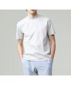 【ジェイ プレス/J.PRESS / MEN】のシルクのような光沢感の上品Tシャツ【UVカット / 接触冷感 / 吸水速乾】【J.PRESS PREMIUM JERSEY】ポンチモックネック Tシャツ ライトグレー系|ID: prp329100004553697 ipo3291000000032649532
