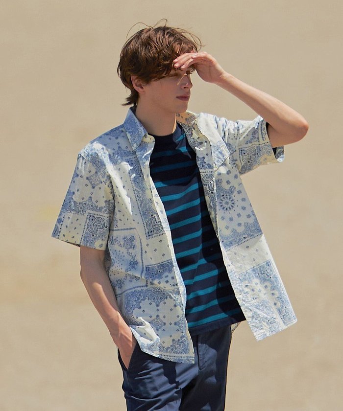 【ジェイ プレス/J.PRESS / MEN】のペイズリーバンダナプリント シャツ インテリア・キッズ・メンズ・レディースファッション・服の通販 founy(ファニー) https://founy.com/ ファッション Fashion メンズファッション Fashion for Men トップス・カットソー Cut & Sew Tops メンズシャツ Shirts インナー Innerwear ヴィンテージ Vintage Style 春 Spring シンプル Simple, Minimal ドレス Dress, One-Piece ハーフ Half, Half-Length バランス Balance, Style Balance パッチワーク Patchwork, Mixed Fabric プリント Print, Printed Pattern ベーシック Basic, Essential 羽織 Haori, Light Jacket メンズ Men's, Menswear S/S・春夏 SS, Spring/Summer, Warm Season 再入荷 Restock / Back in Stock おすすめ Recommended / Our Picks 夏 Summer |ID: prp329100004553703 ipo3291000000032695421