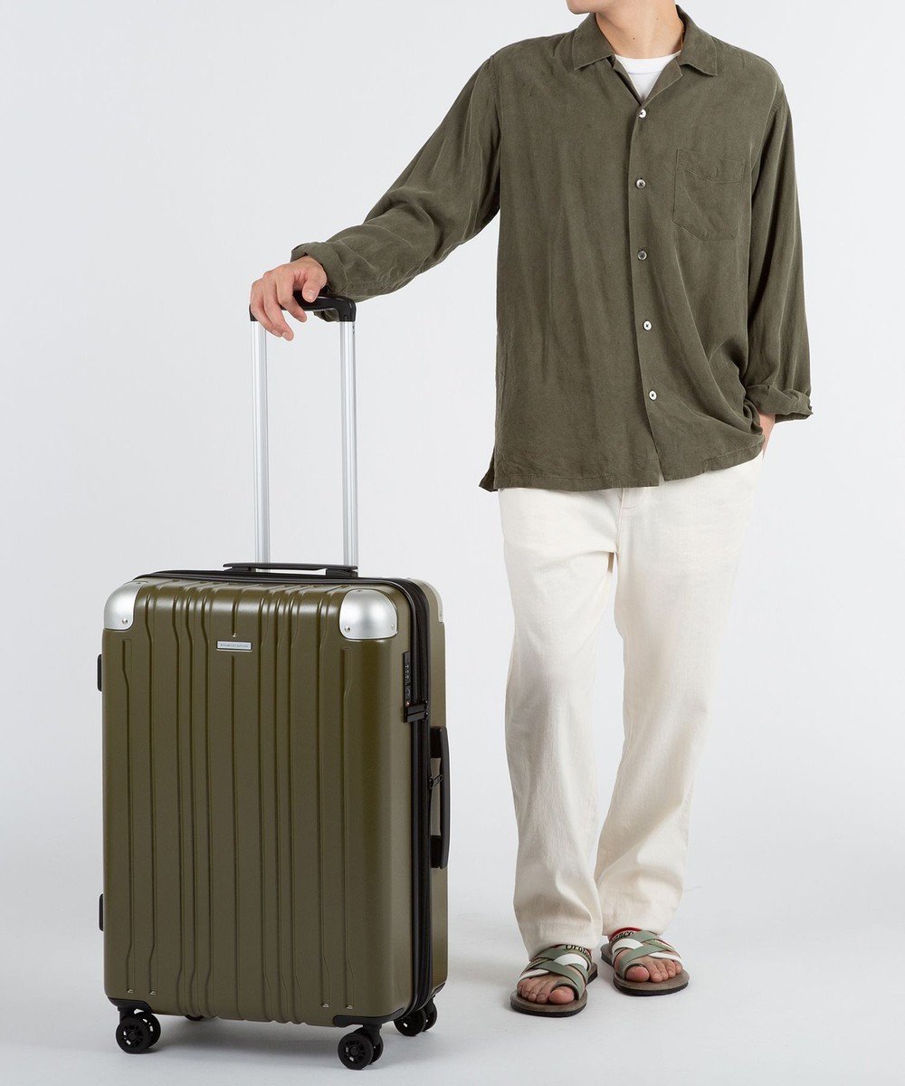 【エースバッグズアンドラゲッジ/ACE BAGS & LUGGAGE】のhiromichi nakano モンターニャ スーツケース 56L 05353 ヒロミチナカノ インテリア・キッズ・メンズ・レディースファッション・服の通販 founy(ファニー) 　ファッション　Fashion　レディースファッション　Fashion for Women　スーツ　Business Suits & Workwear　おすすめ　Recommended / Our Picks　スーツケース キャリーケース　Suitcase / Carry Case　シンプル　Simple, Minimal　旅行　Travel　カーキ|ID: prp329100004553709 ipo3291000000033907640