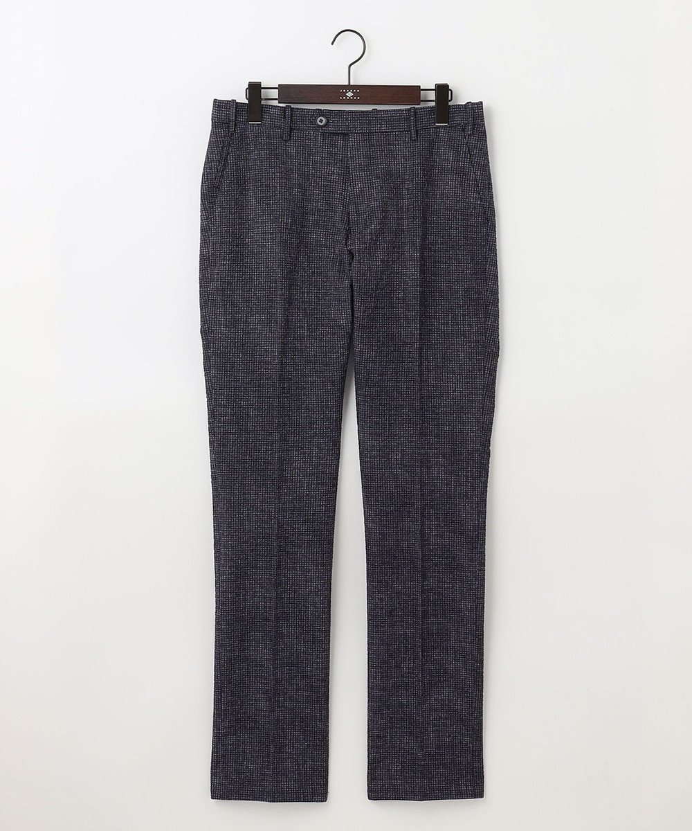 【ジョセフ アブード/JOSEPH ABBOUD / MEN】の【ウエストも伸びる!/驚きの多機能性】ライトウェーブ パンツ インテリア・キッズ・メンズ・レディースファッション・服の通販 founy(ファニー) 　ファッション　Fashion　メンズファッション　Fashion for Men　ボトムス　Bottoms　ウォッシャブル　Machine Washable　春　Spring　洗える　Machine Washable　抗菌　Antibacterial, Bacteria-Resistant　軽量　Lightweight, Ultra Light　サッカー　Seersucker, Summer Fabric　ジャケット　Jacket, Outerwear　ストレッチ　Stretch, Stretchy Fabric　セットアップ　Set-Up, Coordinated Outfit　チェック　Check, Plaid, Tartan　フィット　Fit, Slim Fit　ポケット　Pocket, Pocket Detail　S/S・春夏　SS, Spring/Summer, Warm Season　再入荷　Restock / Back in Stock　おすすめ　Recommended / Our Picks　夏　Summer　ビジネス 仕事 通勤　Business / Work / Commuting　ネイビー系3|ID: prp329100004553710 ipo3291000000032649578