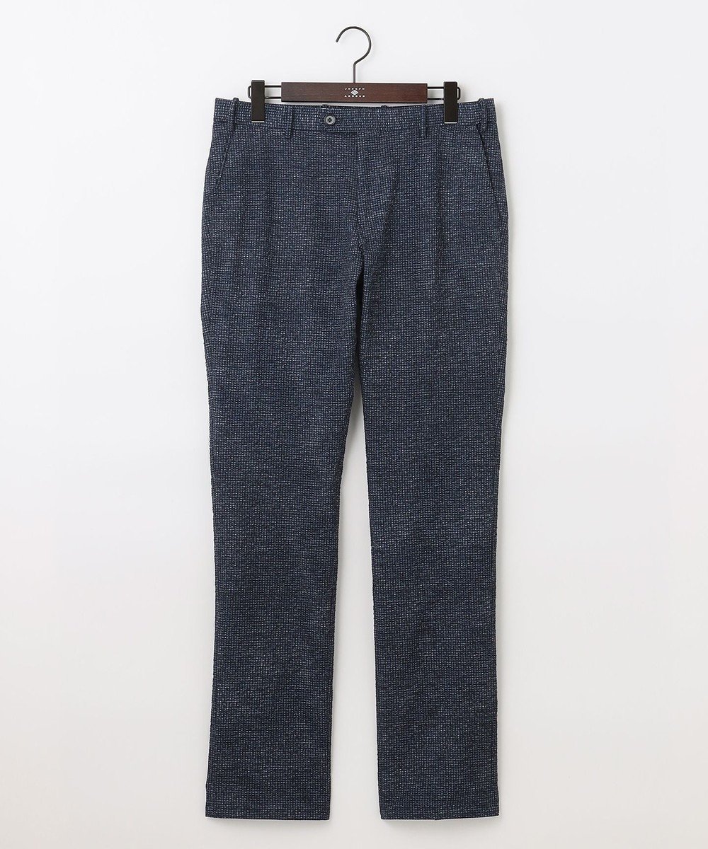 【ジョセフ アブード/JOSEPH ABBOUD / MEN】の【ウエストも伸びる!/驚きの多機能性】ライトウェーブ パンツ インテリア・キッズ・メンズ・レディースファッション・服の通販 founy(ファニー) 　ファッション　Fashion　メンズファッション　Fashion for Men　ボトムス　Bottoms　ウォッシャブル　Machine Washable　春　Spring　洗える　Machine Washable　抗菌　Antibacterial, Bacteria-Resistant　軽量　Lightweight, Ultra Light　サッカー　Seersucker, Summer Fabric　ジャケット　Jacket, Outerwear　ストレッチ　Stretch, Stretchy Fabric　セットアップ　Set-Up, Coordinated Outfit　チェック　Check, Plaid, Tartan　フィット　Fit, Slim Fit　ポケット　Pocket, Pocket Detail　S/S・春夏　SS, Spring/Summer, Warm Season　再入荷　Restock / Back in Stock　おすすめ　Recommended / Our Picks　夏　Summer　ビジネス 仕事 通勤　Business / Work / Commuting　ダルブルー系|ID: prp329100004553710 ipo3291000000032649579