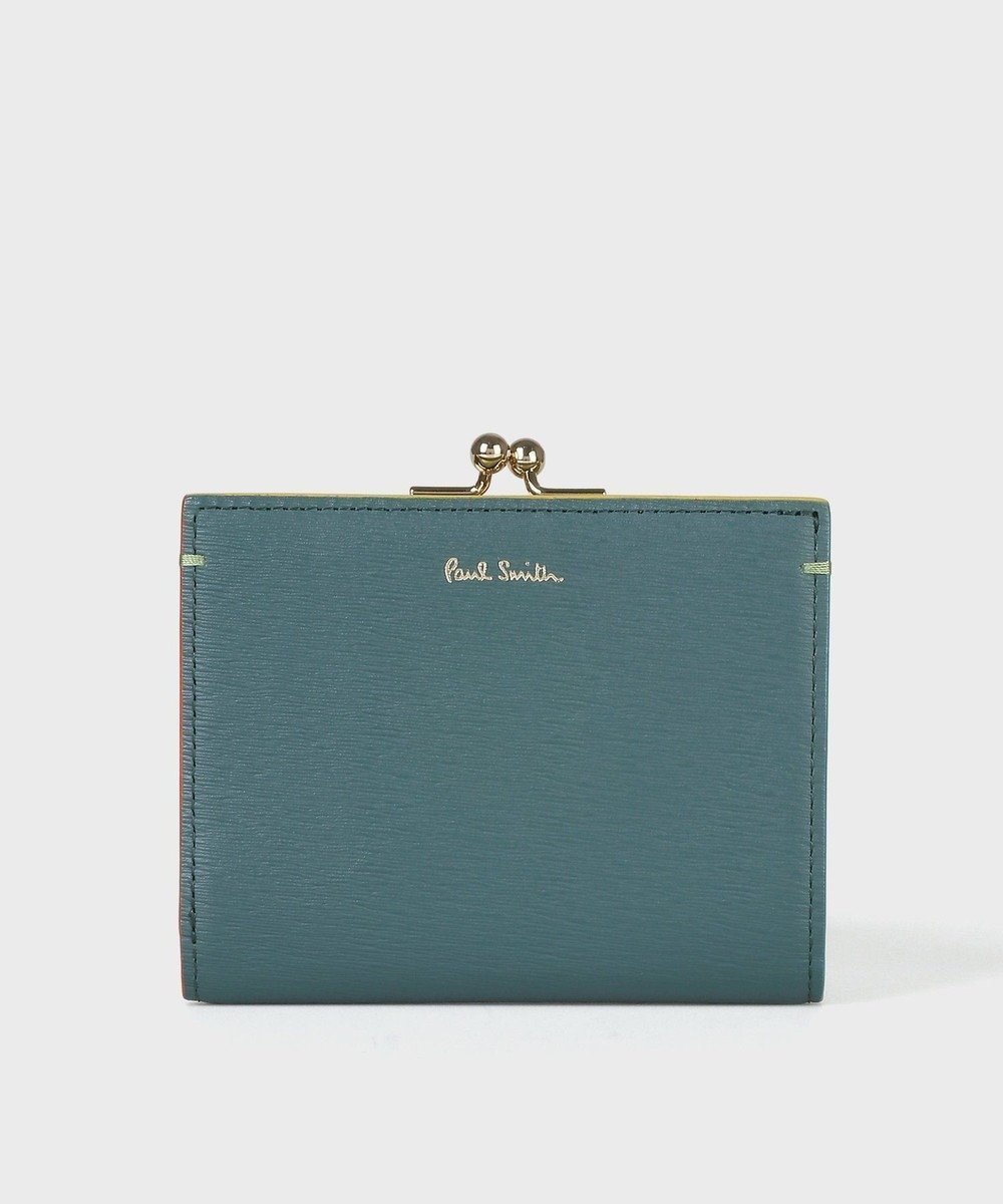 【ポール スミス/Paul Smith】のカラードエッジ がま口2つ折り財布 インテリア・キッズ・メンズ・レディースファッション・服の通販 founy(ファニー) 　ファッション　Fashion　レディースファッション　Fashion for Women　ミニ財布・二つ折り財布　Wallets & Card Cases　ポケット　Pocket, Pocket Detail　メタル　Metal, Metal Parts　エレガント 上品　Elegant　財布　Wallet, Purse　グリーン|ID: prp329100004553749 ipo3291000000033604266