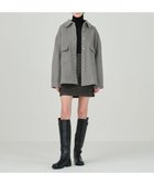 【グレース コンチネンタル/GRACE CONTINENTAL】のウールオーバーシャツ グレー|ID: prp329100004553753 ipo3291000000033669164