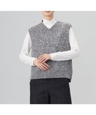 【ジェイ プレス/J.PRESS】の【洗える】MIX COLORED ニット ベスト ブラック×ホワイト系|ID: prp329100004553766 ipo3291000000034308641