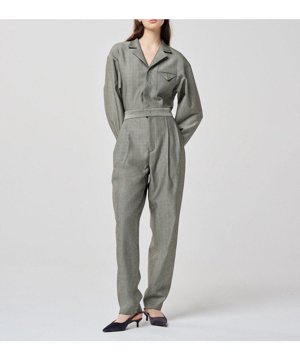 【アンクレイヴ/uncrave】のヘリンボーンスーツ オールインワン(uncrave WHITE) インテリア・キッズ・メンズ・レディースファッション・服の通販 founy(ファニー) ファッション Fashion レディースファッション Fashion for Women ワンピース Dresses オールインワン・ワンピース Dresses and Jumpsuits サロペット&オールインワン Dungarees & Jumpsuit Styles ジャケット Jacket, Outerwear セパレート Separate, Two-Piece ビスチェ Bustier, Corset Top ポケット Pocket, Pocket Detail ワイド Wide, Wide Fit へリンボーンブラック|ID: prp329100004553772 ipo3291000000033681048