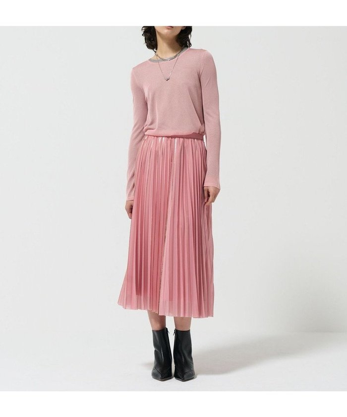 【グレース コンチネンタル/GRACE CONTINENTAL】のフォイルラインプリーツスカート インテリア・キッズ・メンズ・レディースファッション・服の通販 founy(ファニー) https://founy.com/ ファッション Fashion レディースファッション WOMEN スカート Skirt プリーツスカート Pleated Skirts シアー Sheer シフォン Chiffon シルバー Silver ジャージ Jersey プリント Print プリーツ Pleats エレガント 上品 Elegant 夏 Summer S/S・春夏 Ss・Spring/Summer A/W・秋冬 Aw・Autumn/Winter・Fw・Fall-Winter |ID: prp329100004553797 ipo3291000000032453261