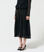 【グレース コンチネンタル/GRACE CONTINENTAL】のフォイルラインプリーツスカート ブラック|ID: prp329100004553797 ipo3291000000034424025