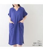 【ウチノ/UCHINO】のクレープガーゼ パッチポケットワンピース ブルー|ID: prp329100004553829 ipo3291000000033076739