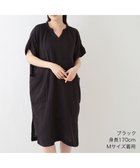 【ウチノ/UCHINO】のクレープガーゼ パッチポケットワンピース ブラック|ID: prp329100004553829 ipo3291000000033076740