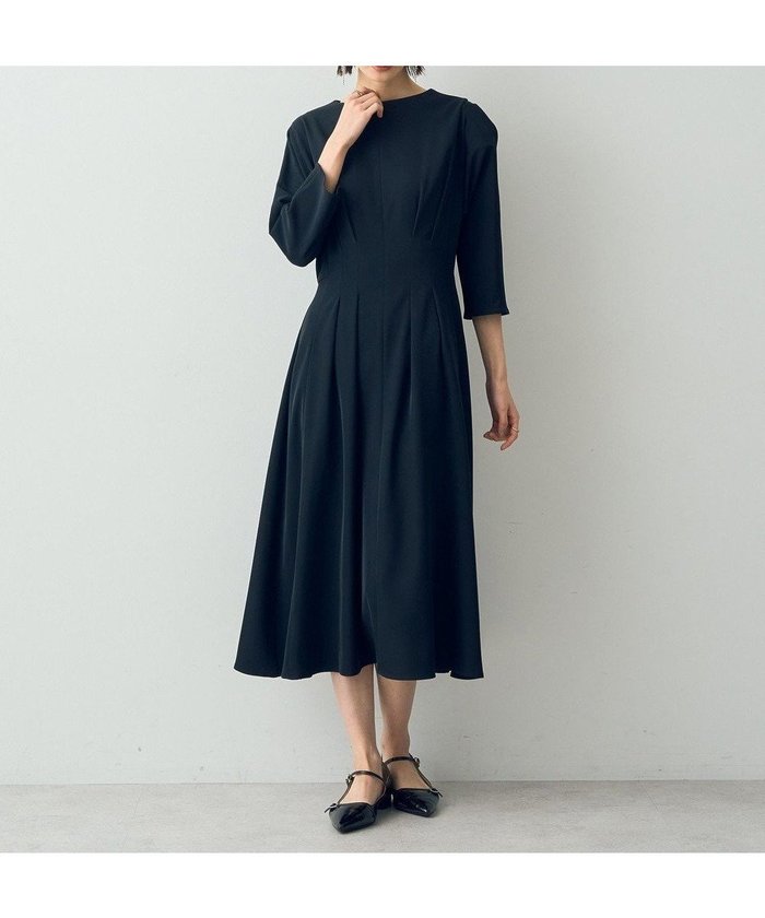 【イェッカ ヴェッカ/YECCA VECCA】のタックデザインドレス インテリア・キッズ・メンズ・レディースファッション・服の通販 founy(ファニー) https://founy.com/ ファッション Fashion レディースファッション Ladies' Fashion Online ワンピース Dress ドレス Party Dresses おすすめ Recommend アクセサリー Accessories シャーリング Shirring スリーブ Sleeve ドレス Dress ドレープ Drape フィット Fit ポケット Pocket エレガント 上品 Elegant 夏 Summer S/S・春夏 Ss・Spring/Summer A/W・秋冬 Aw・Autumn/Winter・Fw・Fall-Winter |ID: prp329100004553841 ipo3291000000032603058