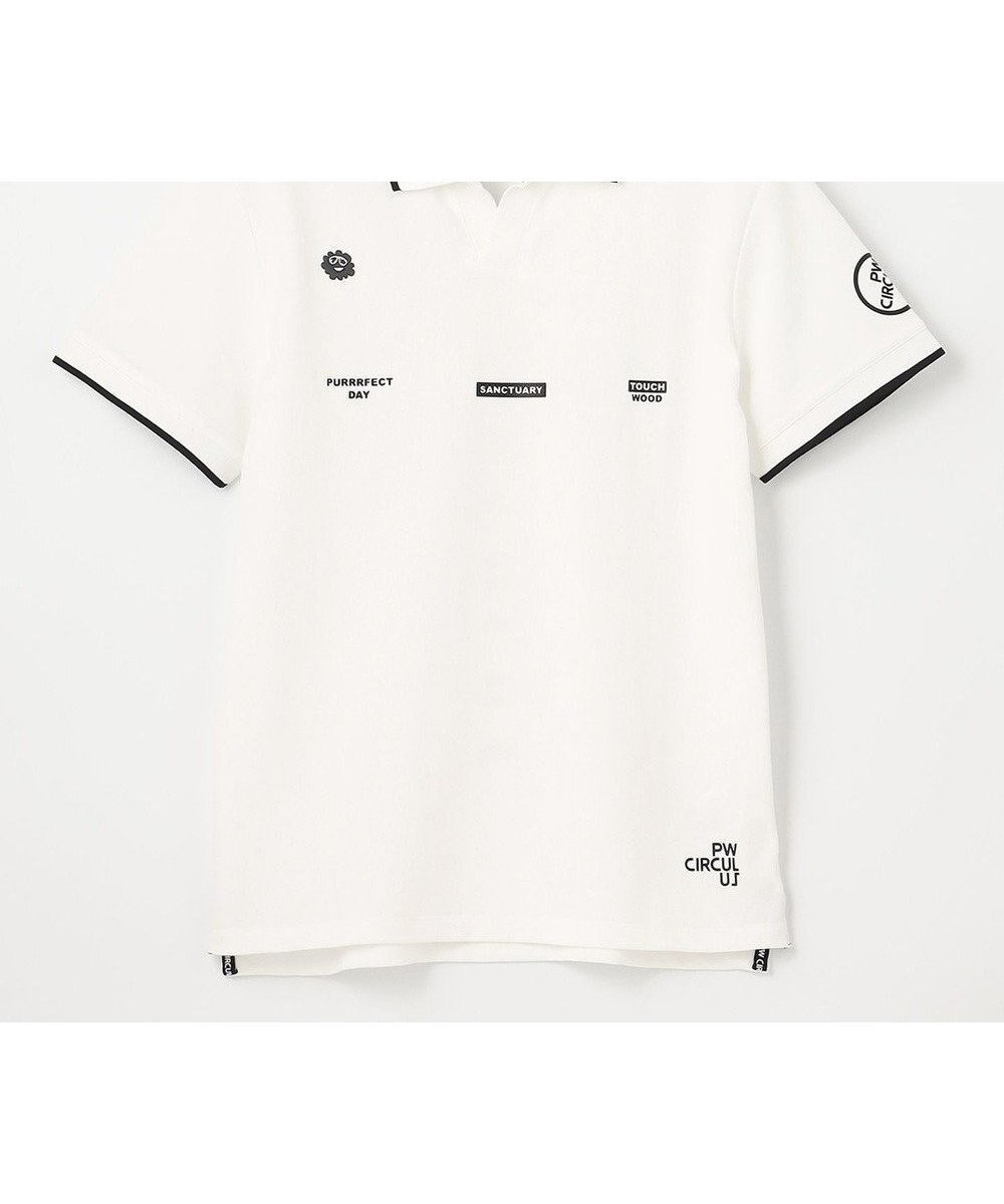 【ピーダブリュサーキュラス/PW CIRCULUS】の【WOMEN】【吸汗速乾/ストレッチ/UVケア】ベーシックカノコ スキッパー ポロシャツ ゴルフウェア レディース インテリア・キッズ・メンズ・レディースファッション・服の通販 founy(ファニー) 　ファッション　Fashion　レディースファッション　Fashion for Women　トップス・カットソー　Cut & Sew Tops　シャツ・ブラウス・オフィスカジュアル　Elegant Blouses & Button-Ups　ポロシャツ・きれいめカジュアル　Smart-Casual Polo Tops　ゴルフ　Golf　スキッパー　Skipper, Open Collar　ストレッチ　Stretch, Stretchy Fabric　ポロシャツ　Polo Shirt, Collared Tee　夏　Summer　定番　Standard, Basic Item　春　Spring　S/S・春夏　SS, Spring/Summer, Warm Season　鹿の子　Piqué, Kanoko Fabric　ホワイト|ID: prp329100004553936 ipo3291000000035393547