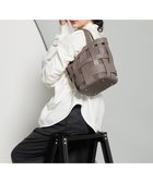 【イザック/Y'SACCS】の【リサイクルレザー】メッシュかごバッグ small グレージュ×グレージュ|ID: prp329100004553955 ipo3291000000032686598