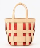 【イザック/Y'SACCS】の【リサイクルレザー】メッシュかごバッグ small ナチュラル×オレンジ|ID: prp329100004553955 ipo3291000000032686601