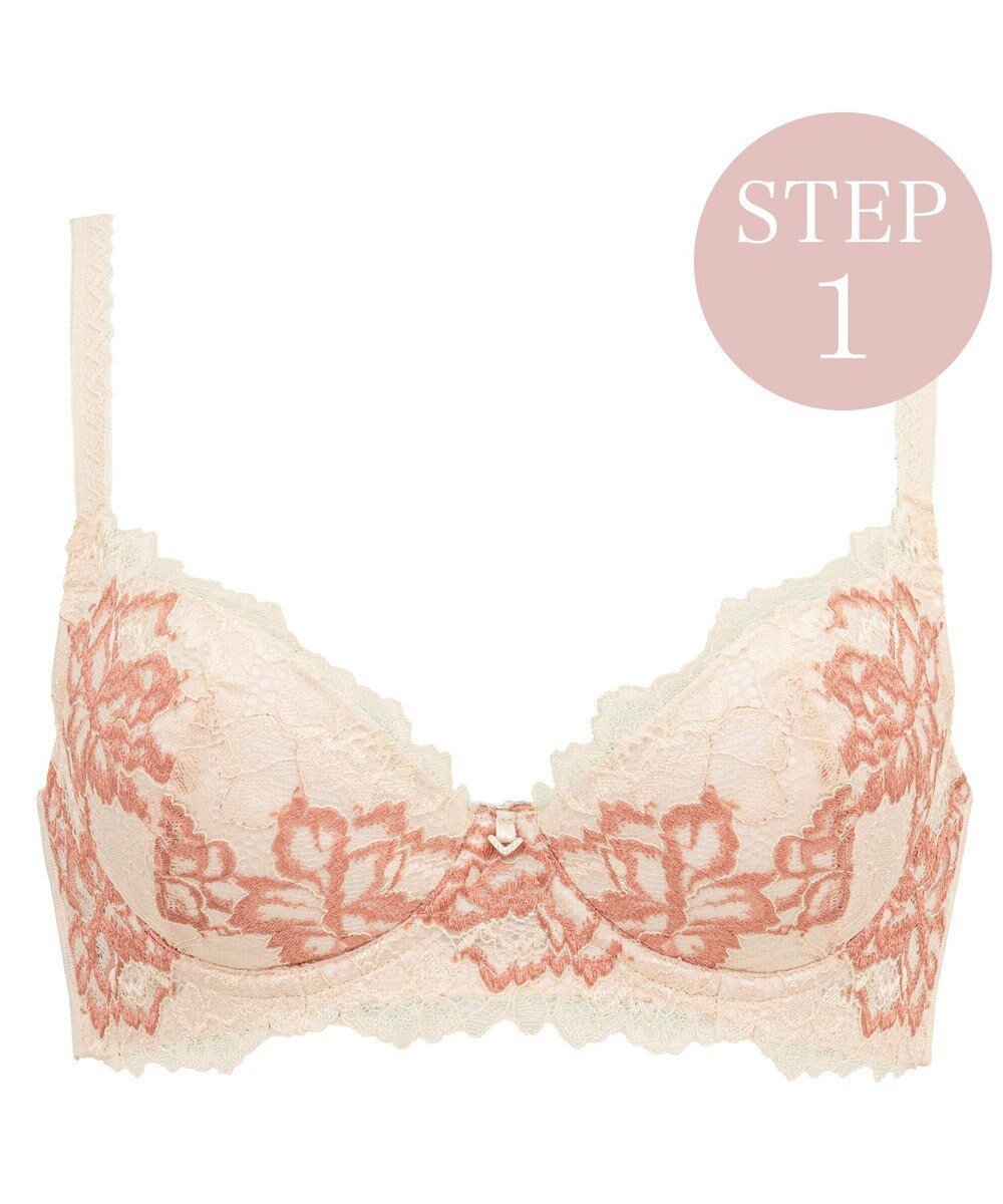 【ブラデリス ニューヨーク/BRADELIS New York】の【BRADELIS New York / 育乳補整ブラ・STEP1 集める】ウェンディステップ1ブラ24S2 インテリア・キッズ・メンズ・レディースファッション・服の通販 founy(ファニー) 　ファッション　Fashion　レディースファッション　Fashion for Women　アンダー　Underwear Essentials　クリスタル　Crystal, Swarovski　コンパクト　Compact, Small Size　シンプル　Simple, Minimal　ストレッチ　Stretch, Stretchy Fabric　センター　Center, Center Line　バランス　Balance, Style Balance　フィット　Fit, Slim Fit　フェミニン　Feminine, Girly　フロント　Front, Front Design　ブラジャー　Bra, Lingerie　ポケット　Pocket, Pocket Detail　モチーフ　Motif, Design Theme　ラップ　Wrap, Wrap Design　レース　Lace, Lace Fabric　ワイヤー　Wire, Wired Bra　おすすめ　Recommended / Our Picks　エレガント 上品　Elegant　シャンパン|ID: prp329100004553959 ipo3291000000032733794