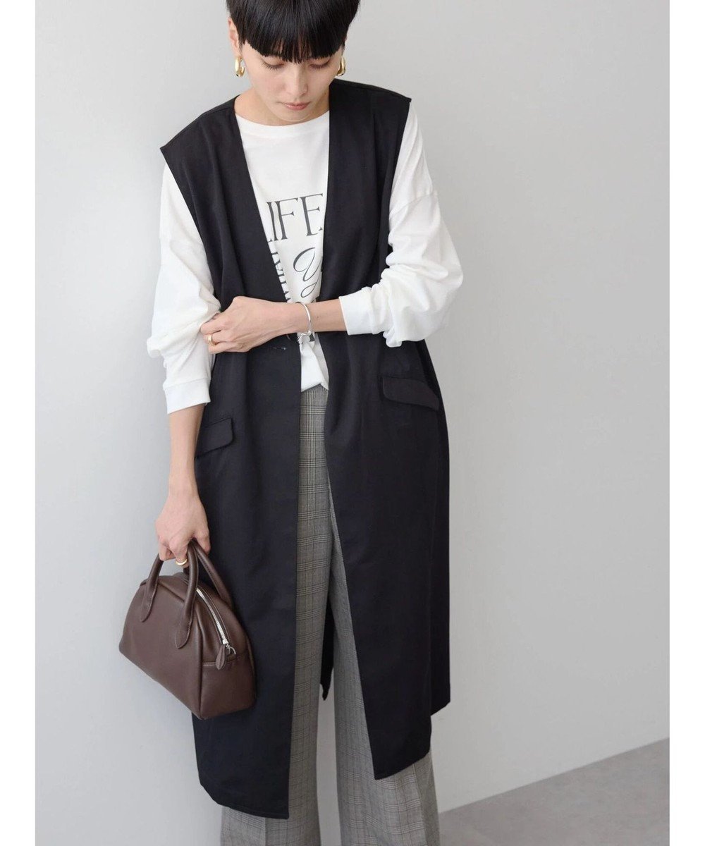 【アメリカンホリック/AMERICAN HOLIC】のロングVネックジレ インテリア・キッズ・メンズ・レディースファッション・服の通販 founy(ファニー) 　ファッション　Fashion　レディースファッション　Ladies' Fashion Online　アウター　Coat Outerwear　トップス・カットソー　Tops/Tshirt　ベスト/ジレ　Gilets/Vests　Vネック　V-Neck　シンプル　Simple　ベスト　Vest　ポケット　Pocket　ロング　Long　A/W・秋冬　Aw・Autumn/Winter・Fw・Fall-Winter　Black|ID: prp329100004554007 ipo3291000000032468761