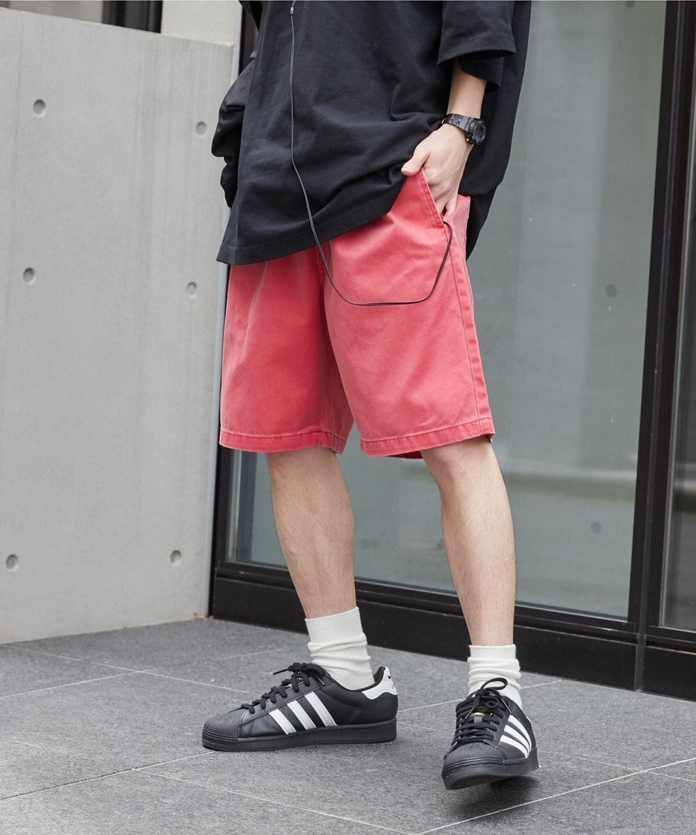 【ウィゴー/WEGO】の【ユニセックス着用ITEM/ウエストゴム】リラックスイージーショーツ インテリア・キッズ・メンズ・レディースファッション・服の通販 founy(ファニー) 　ファッション　Fashion　レディースファッション　Fashion for Women　パンツ　Pants & Trousers　春　Spring　ショート　Short, Short Length　ストライプ　Stripe, Striped Pattern　スマホ　Smartphone, Mobile Device　定番　Standard, Basic Item　ハーフ　Half, Half-Length　ベーシック　Basic, Essential　半袖　Short Sleeve, Half Sleeve　S/S・春夏　SS, Spring/Summer, Warm Season　再入荷　Restock / Back in Stock　プチプライス・低価格　Affordable / Budget Price　おすすめ　Recommended / Our Picks　夏　Summer　レッドその他|ID: prp329100004554052 ipo3291000000032777112