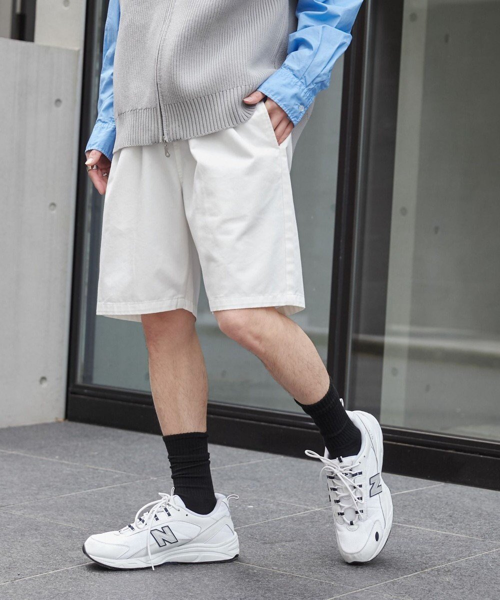【ウィゴー/WEGO】の【ユニセックス着用ITEM/ウエストゴム】リラックスイージーショーツ インテリア・キッズ・メンズ・レディースファッション・服の通販 founy(ファニー) 　ファッション　Fashion　レディースファッション　Fashion for Women　パンツ　Pants & Trousers　春　Spring　ショート　Short, Short Length　ストライプ　Stripe, Striped Pattern　スマホ　Smartphone, Mobile Device　定番　Standard, Basic Item　ハーフ　Half, Half-Length　ベーシック　Basic, Essential　半袖　Short Sleeve, Half Sleeve　S/S・春夏　SS, Spring/Summer, Warm Season　再入荷　Restock / Back in Stock　プチプライス・低価格　Affordable / Budget Price　おすすめ　Recommended / Our Picks　夏　Summer　ホワイト|ID: prp329100004554052 ipo3291000000032777120