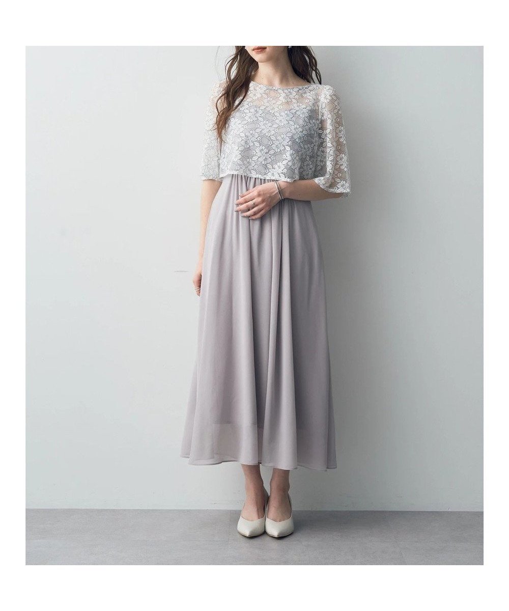 【イェッカ ヴェッカ/YECCA VECCA】の【2点SET】レース×キャミドレス インテリア・キッズ・メンズ・レディースファッション・服の通販 founy(ファニー) 　ファッション　Fashion　レディースファッション　Fashion for Women　ワンピース　Dresses　フォーマル・パーティードレス・結婚式用ドレス　Elegant & Casual Dresses　エアリー　Airy Texture　シアー　Sheer, See-Through　ドレス　Dress, One-Piece　フェミニン　Feminine, Girly　ポケット　Pocket, Pocket Detail　レース　Lace, Lace Fabric　エレガント 上品　Elegant　夏　Summer　春　Spring　S/S・春夏　SS, Spring/Summer, Warm Season　結婚式　Wedding　Light Gray|ID: prp329100004554209 ipo3291000000032696096