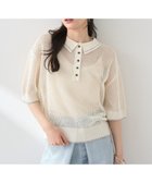 【アースミュージックアンドエコロジー/earth music&ecology】のメッシュポロニットプルオーバー Ivory|ID: prp329100004554251 ipo3291000000032583303