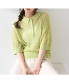 【アースミュージックアンドエコロジー/earth music&ecology】のメッシュポロニットプルオーバー Lime Green|ID: prp329100004554251 ipo3291000000032583308