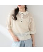 【アースミュージックアンドエコロジー/earth music&ecology】のメッシュポロニットプルオーバー Ivory|ID: prp329100004554251 ipo3291000000033535232