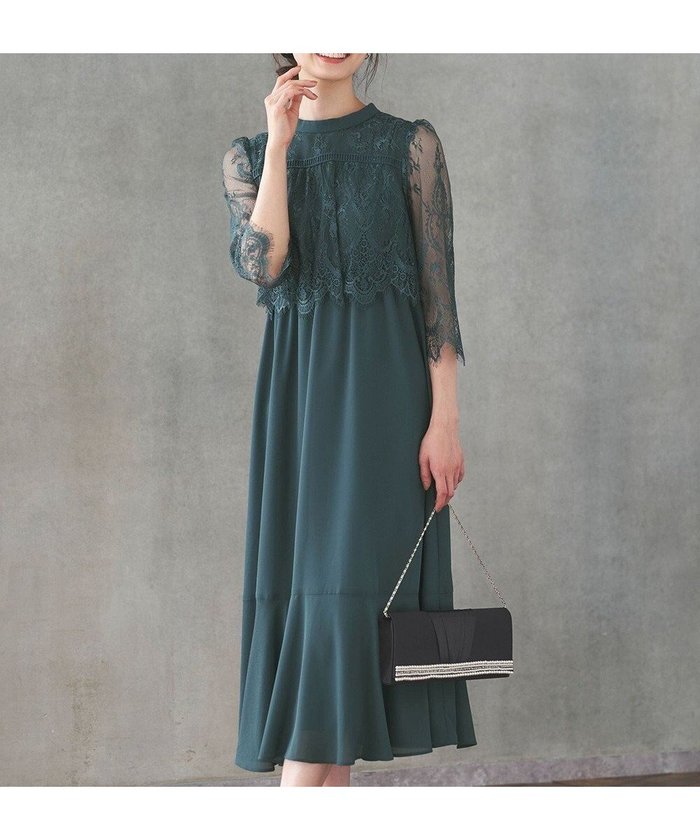 【エニィ スィス/any SiS】の【洗える】レーシーケープ ドレス インテリア・キッズ・メンズ・レディースファッション・服の通販 founy(ファニー) https://founy.com/ ファッション Fashion レディースファッション Fashion for Women ワンピース Dresses フォーマル・パーティードレス・結婚式用ドレス Elegant & Casual Dresses クラシカル Classical, Vintage-Inspired シフォン Chiffon, Lightweight Fabric ジョーゼット Georgette, Semi-Sheer Fabric スカラップ Scallop, Scalloped Edge スタンド Stand Collar, Upright Stand ドレス Dress, One-Piece レース Lace, Lace Fabric エレガント 上品 Elegant 夏 Summer 新作・新入荷 New Arrivals / New In 春 Spring S/S・春夏 SS, Spring/Summer, Warm Season 楽ちん Easy Fit, Comfortable 洗える Machine Washable |ID: prp329100004554277 ipo3291000000033352322