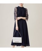 【エニィ スィス/any SiS】の【洗える】レーシーケープ ドレス ネイビー|ID: prp329100004554277 ipo3291000000033352327