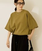 【アメリカンホリック/AMERICAN HOLIC】のミニ裏毛5分袖プルオーバー Olive|ID: prp329100004554289 ipo3291000000032541171