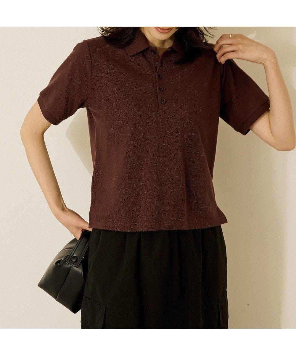 【アメリカンホリック/AMERICAN HOLIC】のカノコポロシャツ インテリア・キッズ・メンズ・レディースファッション・服の通販 founy(ファニー) 　ファッション　Fashion　レディースファッション　Fashion for Women　トップス・カットソー　Cut & Sew Tops　シャツ・ブラウス・オフィスカジュアル　Elegant Blouses & Button-Ups　ロングTシャツ・Tシャツ　Longline T-Shirts & Tees　ポロシャツ・きれいめカジュアル　Smart-Casual Polo Tops　カットソー・ベーシックTシャツ　Cut-and-Sewn Tops / Stretch Tees & Basics　おすすめ　Recommended / Our Picks　カットソー　Cut and Sewn Top　フェミニン　Feminine, Girly　ボックス　Boxy, Box Shape　ボトム　Bottoms, Lower Wear　ポケット　Pocket, Pocket Detail　ポロシャツ　Polo Shirt, Collared Tee　夏　Summer　春　Spring　S/S・春夏　SS, Spring/Summer, Warm Season　Chocolat|ID: prp329100004554310 ipo3291000000032188610