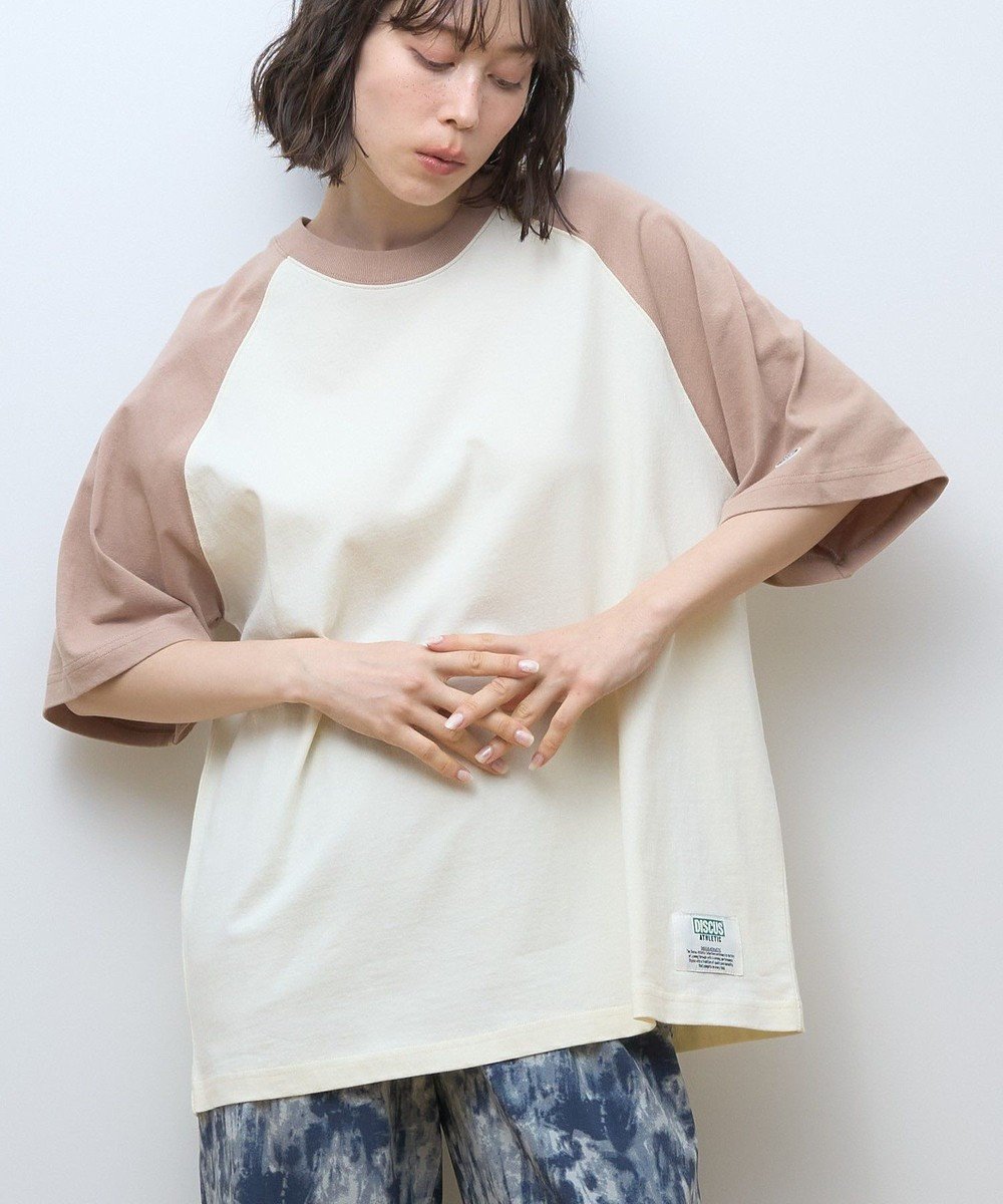 【アメリカンホリック/AMERICAN HOLIC】のDISCUS ベースボールTシャツ インテリア・キッズ・メンズ・レディースファッション・服の通販 founy(ファニー) ファッション Fashion レディースファッション Fashion for Women トップス・カットソー Cut & Sew Tops シャツ・ブラウス・オフィスカジュアル Elegant Blouses & Button-Ups ロングTシャツ・Tシャツ Longline T-Shirts & Tees カットソー・ベーシックTシャツ Cut-and-Sewn Tops / Stretch Tees & Basics おすすめ Recommended / Our Picks カットソー Cut and Sewn Top ポケット Pocket, Pocket Detail 夏 Summer 春 Spring S/S・春夏 SS, Spring/Summer, Warm Season Beige|ID: prp329100004554342 ipo3291000000033617896